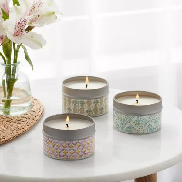 3pk Tin Candle - Watermelon Margarita and Pineapple Lemonade and Wildberry Frosé - Image 2