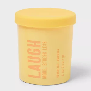 Laugh Sparkling Lemonade Jar Candle 6oz
