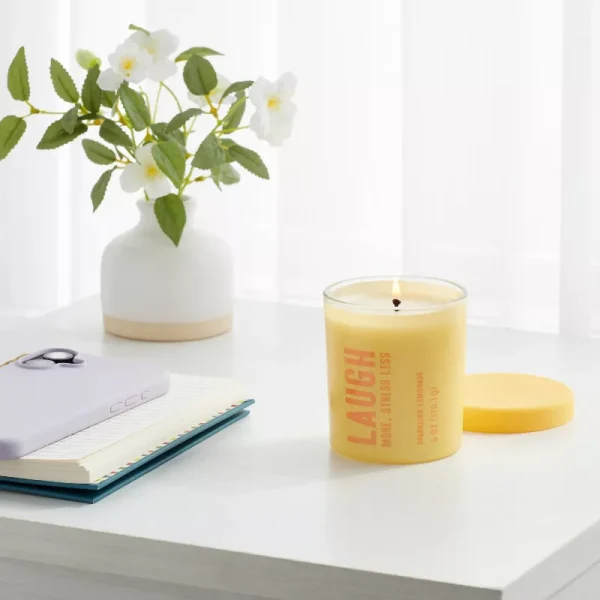 Laugh Sparkling Lemonade Jar Candle 6oz - Image 2