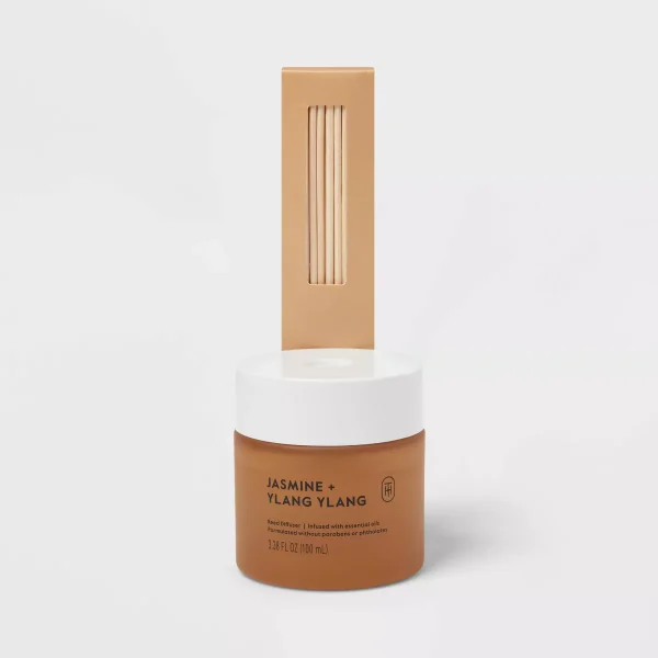 Glass Reed Diffuser Jasmine and Ylang Ylang 3.4 fl oz