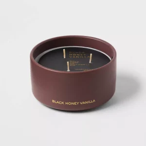 15oz Ceramic Jar 3-Wick Candle: Soy Wax Blend, Coconut Oil